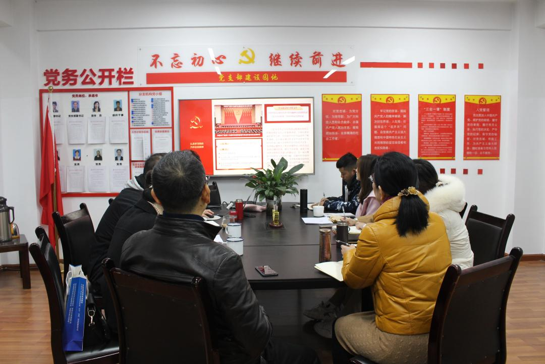 省土木建筑学会党支部专题学习党的十九届六中全会精神